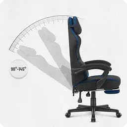 Крісло Cabro C504 Black-Blue (тканина) - мініатюра 4