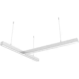 Лінійний світлодіодний світильник X-LED Т-подібний LSNT-80 керований через мережу 80 Вт 800x800 мм сріблястий