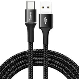 Кабель Baseus Halo Cable USB to Type-C 3A 1m CATGH-B01 Black
