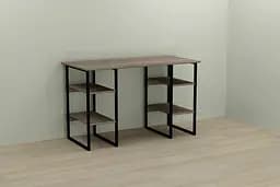 Компьютерный стол Ferrum-decor Карен 75x120x60 черный ДСП Дуб Сонома Труфель 16мм (FRD-102042)