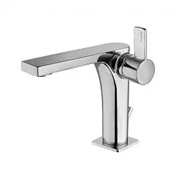 Смеситель для раковины Paffoni Rock с донным клапаном chrome RO075CR, Хром