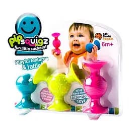 Набір сенсорних брязкальців Fat Brain Toys PipSquigz F089ML силіконові брязкальця 3 шт - мініатюра 9