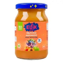 Пюре Elfik Magic из яблок и абрикосов без добавления сахара 170 г