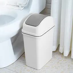 Відро для сміття MBM My Home з кришкою 15 л сіре (BIN-12 15L GRAY) - мініатюра 8