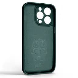 Силиконовый чехол для Apple iPhone 14 Pro, Icon Ring, зеленый, панель-накладка, с кольцом-подставкой на 360°, противоударный, возможность использования магнитных держателей, ArmorStandart (ARM68713) - мініатюра 2