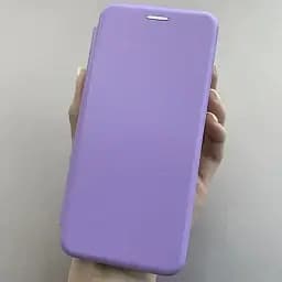 Чехол книжка Samsung Galaxy М32 эко-кожа Premium Case для смартфона Лиловый