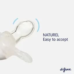 Пустушка силіконова Difrax Natural 12+ міс. Apricot veins помаранчева (804 Apricot_veins) - мініатюра 3