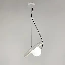 Підвіс із білим корпусом та білим плафоном на магніті | Арт. A 166D-250 WT | Line F