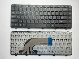 Клавіатура для ноутбуків HP ProBook 430 G2, 440 G0, 440 G1, 440 G2 чорна з чорною рамкою RU/US High
