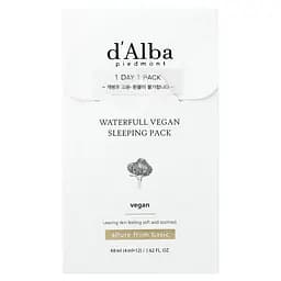 Нічна гелева маска d'Alba Waterfull Vegan Sleeping Pack 12 саше по 4 мл