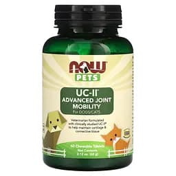 Витамины для собак и кошек NOW Foods Pets UC-II Advanced Joint Mobility 60 жевательных таблеток 60 г