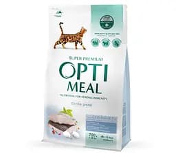Cухий корм для котів Optimeal Extra Shine 700 г - тріска