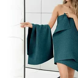 Рушник вафельний Cosas Ocean Greek Waffle 30x30 см (Towel_63Ocean_GreekWaffle_30x30) - мініатюра 5