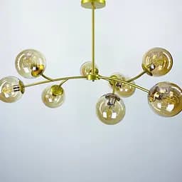 Современный подвесной светильник на 9 и 12 плафонов с поворотными рожками Ст. K 21 SGD AM | Line F