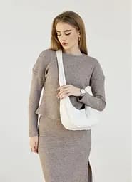 Сумка жіноча Sambag HOBO S DOLLY Біла 30 х 13 х 8 см (53100808) - мініатюра 3