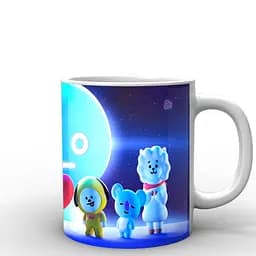 Кухоль GeekLand БТ21 тварини BT21 BTS 02.43 330 мл білий - мініатюра 2