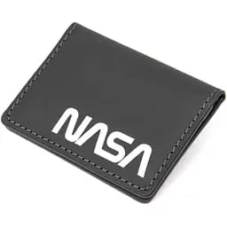 Шкіряна обкладинка для автодокументів з логотипом NASA Grande Pelle 11490 чорний