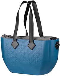 Сумка MyMia ручки эко-кожа, коврик, ремни для коляски, сине-черный Nuvita det0018663