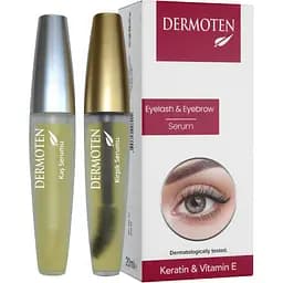 Олія для догляду за бровами та віями Dermoten 2х10 мл