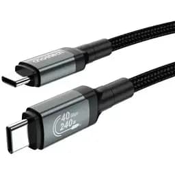 Кабель Choetech Type-C-Type-C, 1.2 м, Black 240 Вт teh0020787