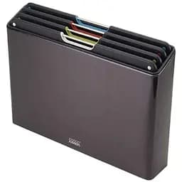 Набір обробних дощок Joseph Joseph Folio Steel з кейсом для зберігання чорний (60171)