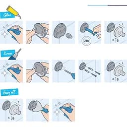 Склянка з тримачем для ванної кімнати Grohe QuickFix Start Cube 41097000 хром - мініатюра 4
