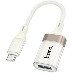Адаптер перехідник Hoco UA39A Type-C to USB 3.0 apricot