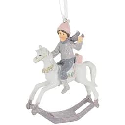 Декоративна фігурка Lefard Мальчик на лошадке 9х12 см (192-275)