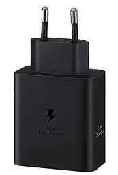 Зарядний пристрій Samsung Type-C Duo 50W with cable (EP-T5020XBE) Black - мініатюра 2