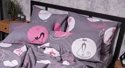 Набір наволочок Moon&Star Бязь Gold Люкс Mauve Cats 70х70 см 2 шт - мініатюра 2
