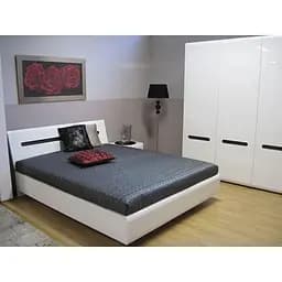 Комплект модульний в спальню ВМК Ацтека N77816 Білий/Білий глянець (GRB-1624)