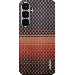 Чехол Pitaka Tactile Woven MagEZ для Samsung Galaxy S25 Sunset (KS2503) [135434]