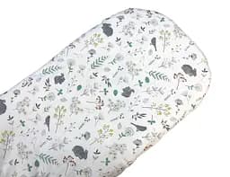 Простынь хлопковая Moontime в коляску "Листочки"