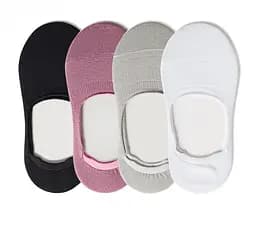 Набор 4 паров бесшовных дышащих следов с силиконом ORGANIC cotton JILL ANTONY 35-37 women's