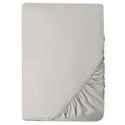 Простынь Ideia трикотажная на резинке 200х200х35 см (8-10985_серый/беж)