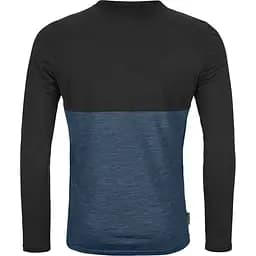 Кофта Ortovox 150 Cool Logo LS M M Чорна/Синя (1054-025.001.1209) - мініатюра 2