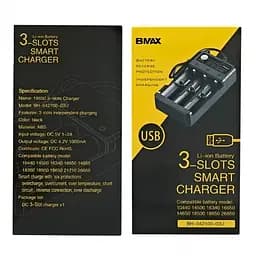Зарядний пристрій Normal BMAX Charger на 3 слоти Black (11010) - мініатюра 3
