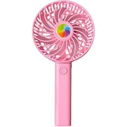 Дитячий портативний USB-вентилятор Mini Fan на акумуляторі рожевий (2628-1)