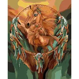 Набор для росписи по номерам Арт-кони, 40x50 см, SY6191