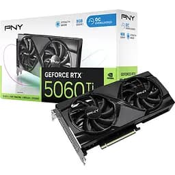 Видеокарта PNY GeForce RTX 5060 Ti Verto Dual Fan OC (VCG5060T8DFXPB1-O) EU [145636]