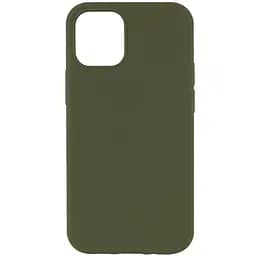 Чехол Epik Silicone Case Full Protective (AA) NO LOGO для Apple iPhone 13 (6.1) Зеленый / Dark Olive