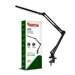 Світильник настільний Eurolamp LED на струбцині чорний  (LED-TLS-10W(black))