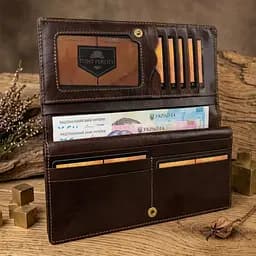 Жіночий гаманець Tony Perotti Italico 1902 moro (90686) Коричневий - мініатюра 2