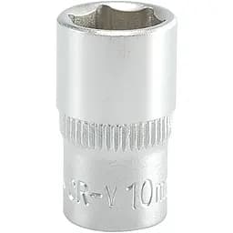 Головка торцева 6-гранна Yato квадрат 1/4" М= 10 мм L= 25 мм (YT-1409)