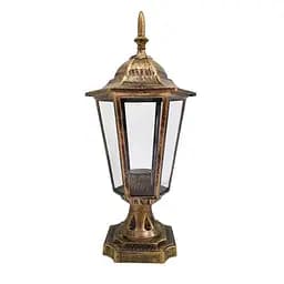 Вуличний класичний ліхтар в золотистому відтінку Line.F Довжина 20 см