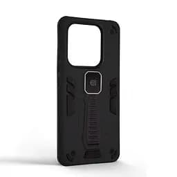 Чехол для Xiaomi Redmi Note 14 5G, Proover, черный, с подставкой и магнитом, противоударный, ударопрочный, бронированный, панель-накладка, защита всего корпуса, термополиуретан (TPU) + поликарбонат (PC), ArmorStandart (ARM85785) - мініатюра 2