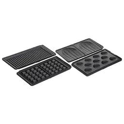 Tefal Мультимейкер Snack collection 700Вт, тефлон, 3 пластини, корпус-нержав.сталь/пластик, чорний - мініатюра 6