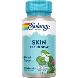 Комплекс рослинних екстрактів Solaray Skin Blend SP-4, 100 капсул