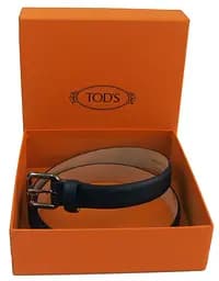 Ремінь жіночий Tod's 85-106 см 2.5 см шкіра Синій - мініатюра 9