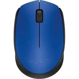 Мышь беспроводная Logitech M171, Blue/Black, USB (2.4 GHz), 1000 dpi, 3 кнопки, 1xAA (910-004640)